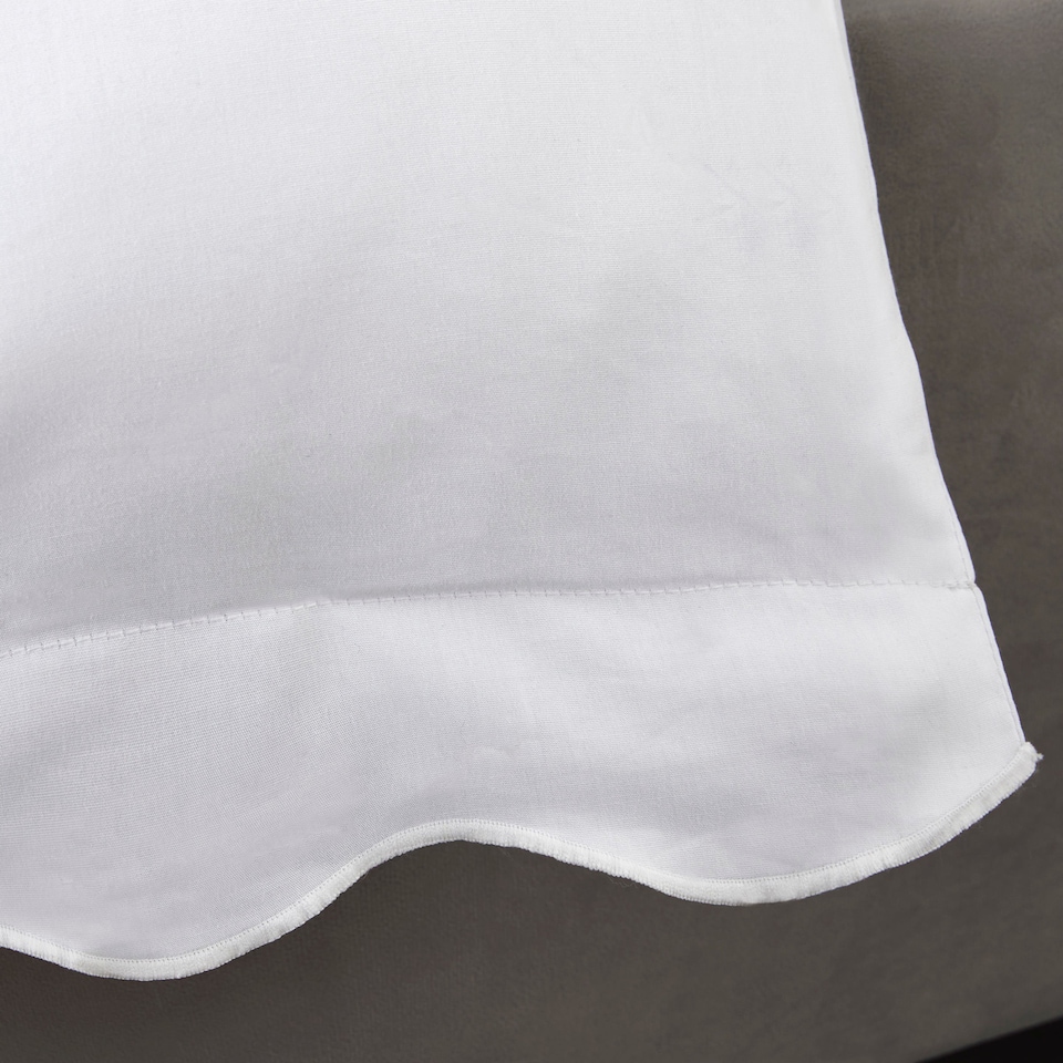image 1 of Appletree Scallop Edge Duvet Cover Set White