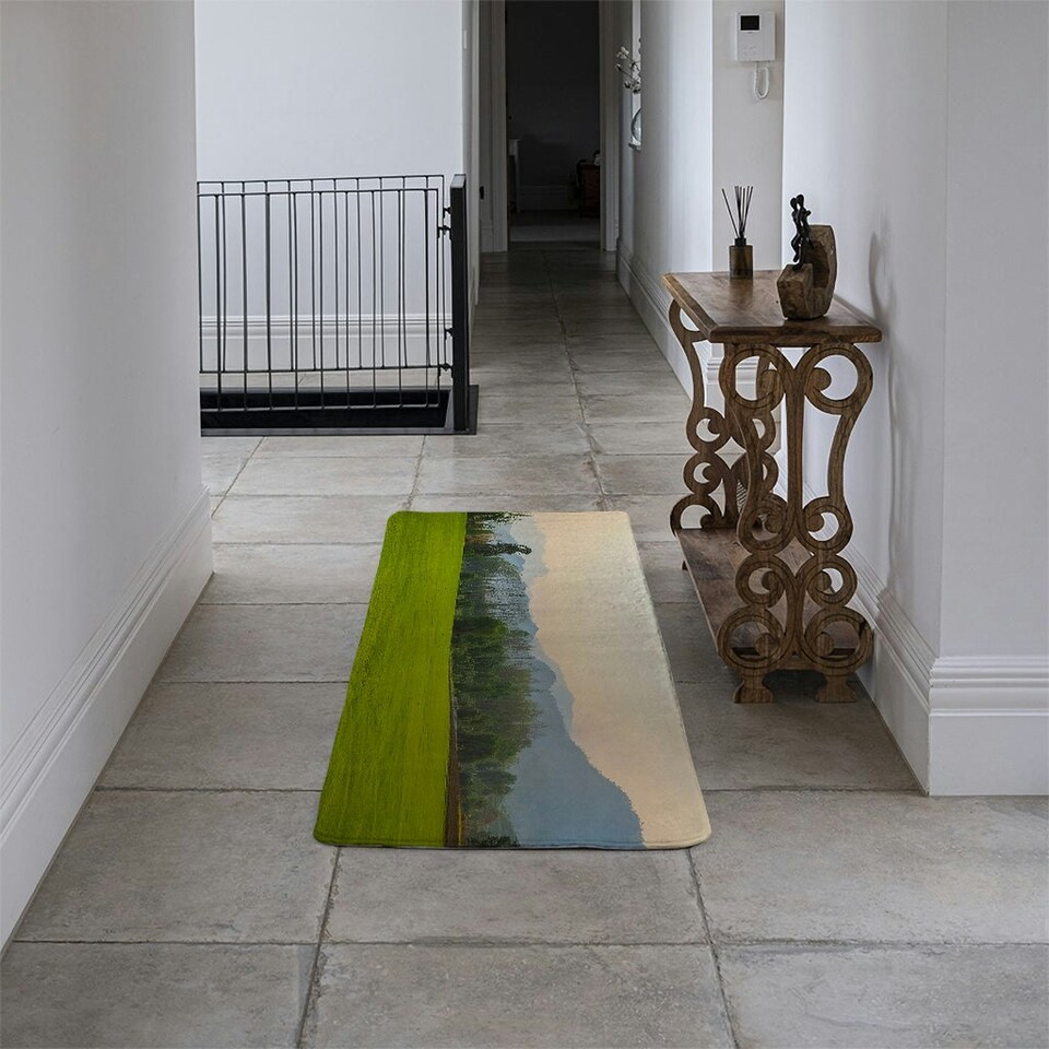 image 1 of Background image of lush grass field Designer (Runner Rug)