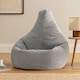 image 1 of Dalton Medium Beanbag Corduroy Light Grey | Grey | Grey | 1