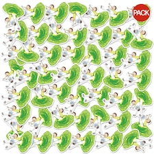 Rick And Morty Deluxe Portal Stickers (Pack of 50) - Multicoloured - One Size