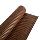 image 4 of 1m x 4m Brown PVC Outdoor Garden Fencing Privacy Screen Roll | Brown | 1