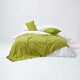 image 4 of Homescapes Nirvana Cotton Green Rectangular Cushion Cover - 30 x 50 cm | Green | Green | 30 x 50 cm