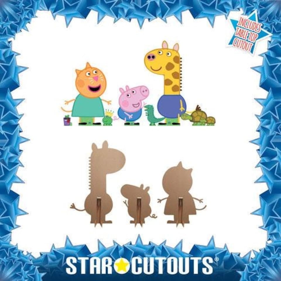 image 1 of Gerald, George and Candy (Peppa Pig) Cardboard Cutouts Decoration Pack