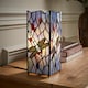 image 2 of ValueLights Tiffany Inspired Dragonfly Square Glass Table Lamp