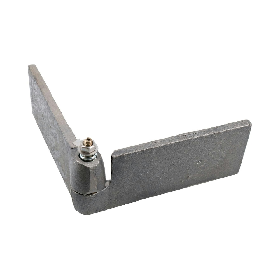 image 1 of 2pk Right Self Aligning Ball Steel Butt Hinge Weld-On Heavy Duty 50x250mm Silver