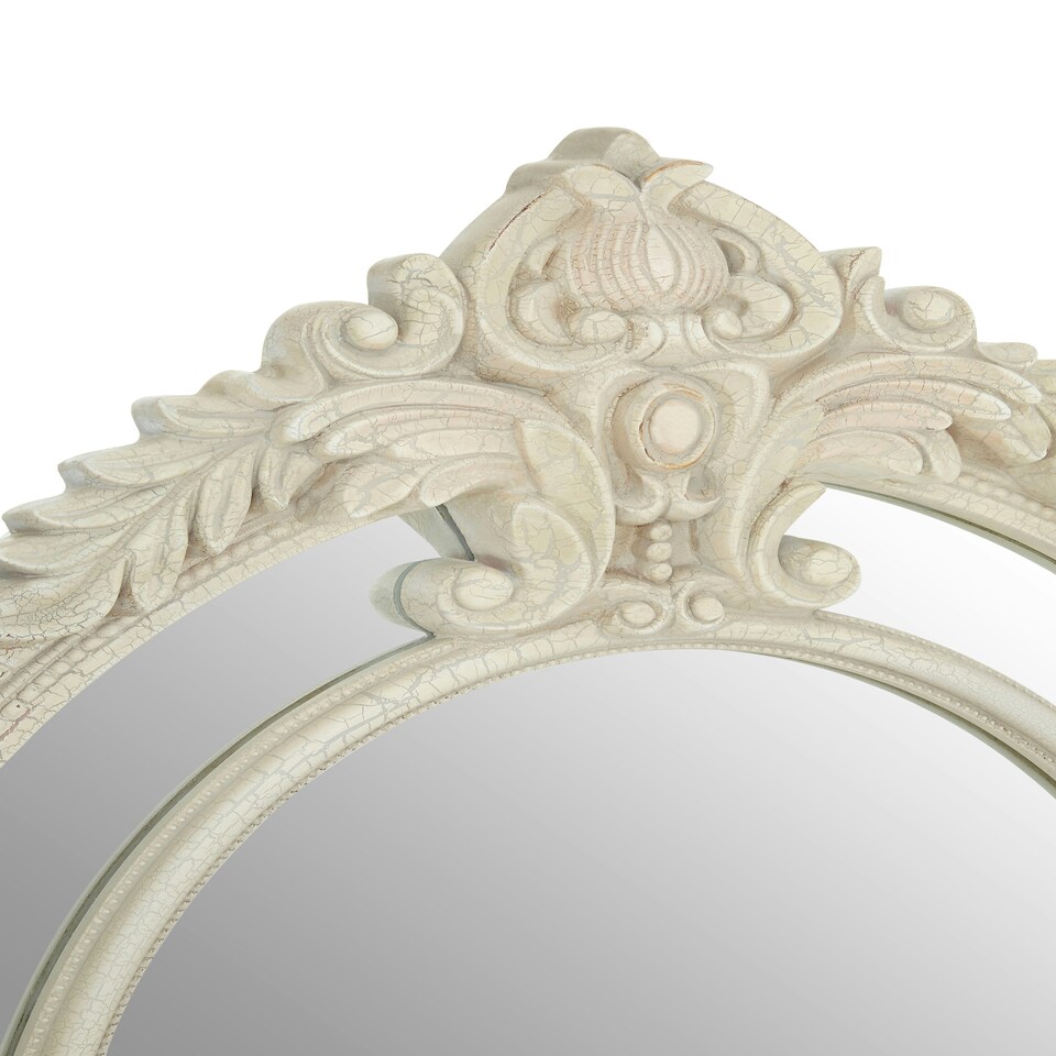 image 1 of Interiors by Premier White Finish Wall Mirror White