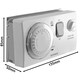 image 2 of SPARES2GO Universal Economy 7 Timer Water Immersion Storage Heater Time Switch Boost