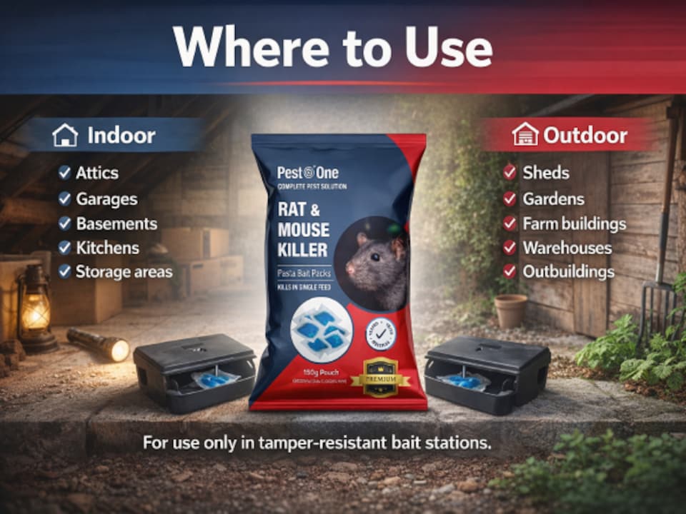 image 1 of Rat & Mouse Pasta Bait 15 x 10g Sachets – Brodifacoum Rodenticide Ready to Use Soft Bait