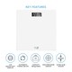 image 2 of Get Fit Digital Weighing Bathroom Scale - Lcd Display & Automatic On / Off - Room Temperature & Battery Health Indicator | Clear | Transparent | 29x29cm | 1
