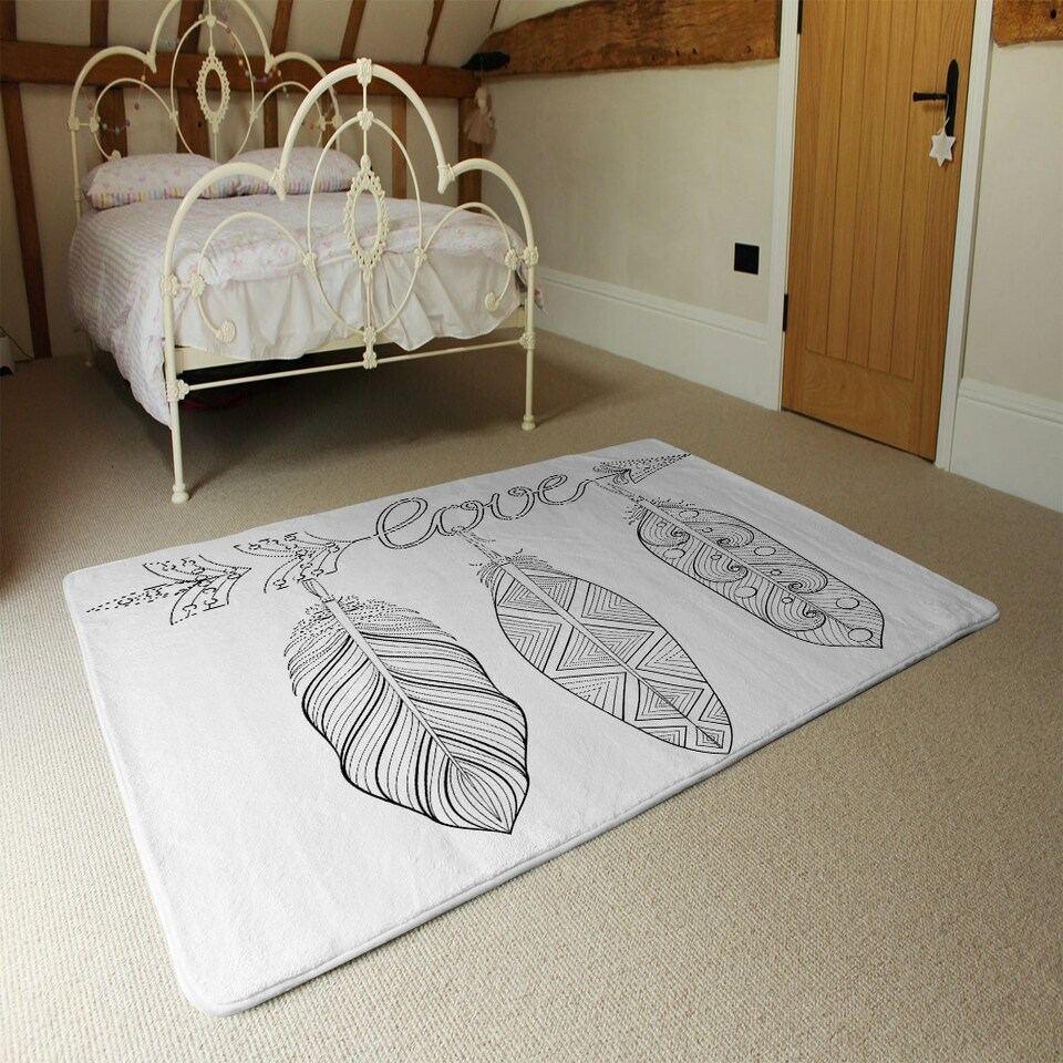 image 1 of Bohemian Arrow (Rug) Black | Medium: 80x150cm