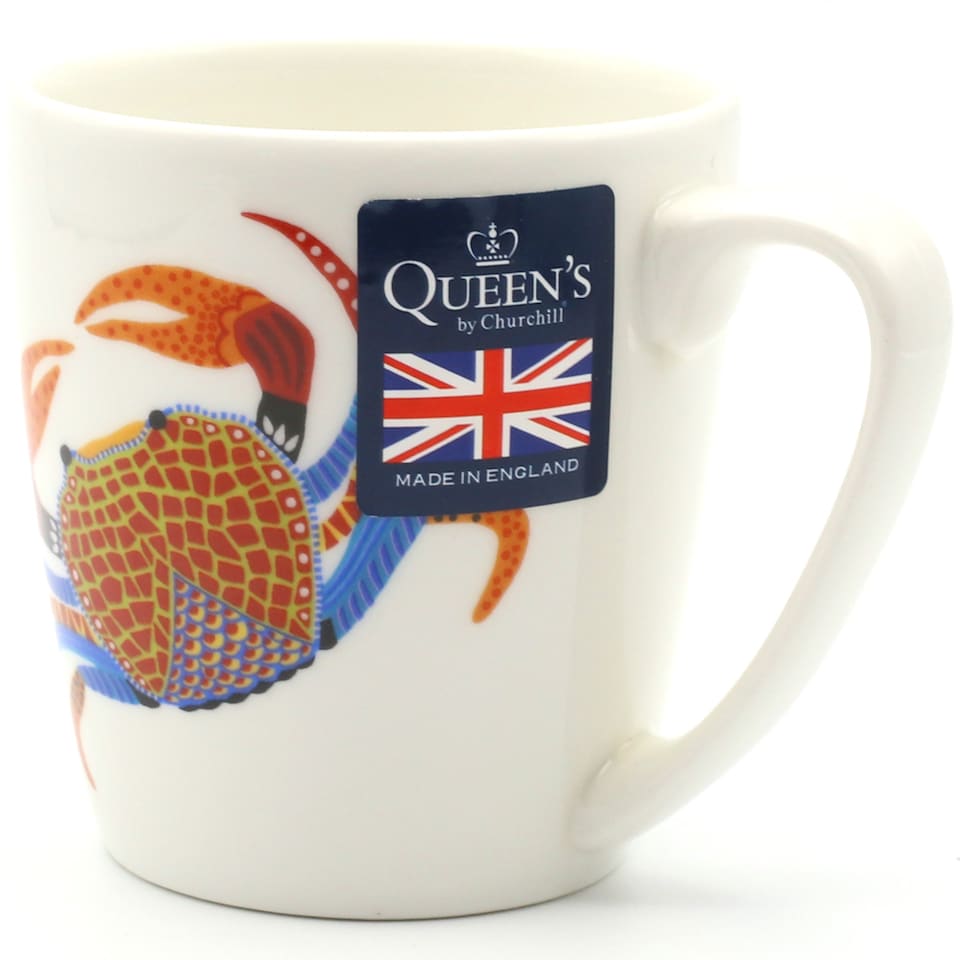 image 1 of Queens Paradise Fish Crab Fine China 300ml Acorn Mug | Multi | 1