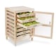image 1 of Traditional Apple Storage Rack with 7 Drawers