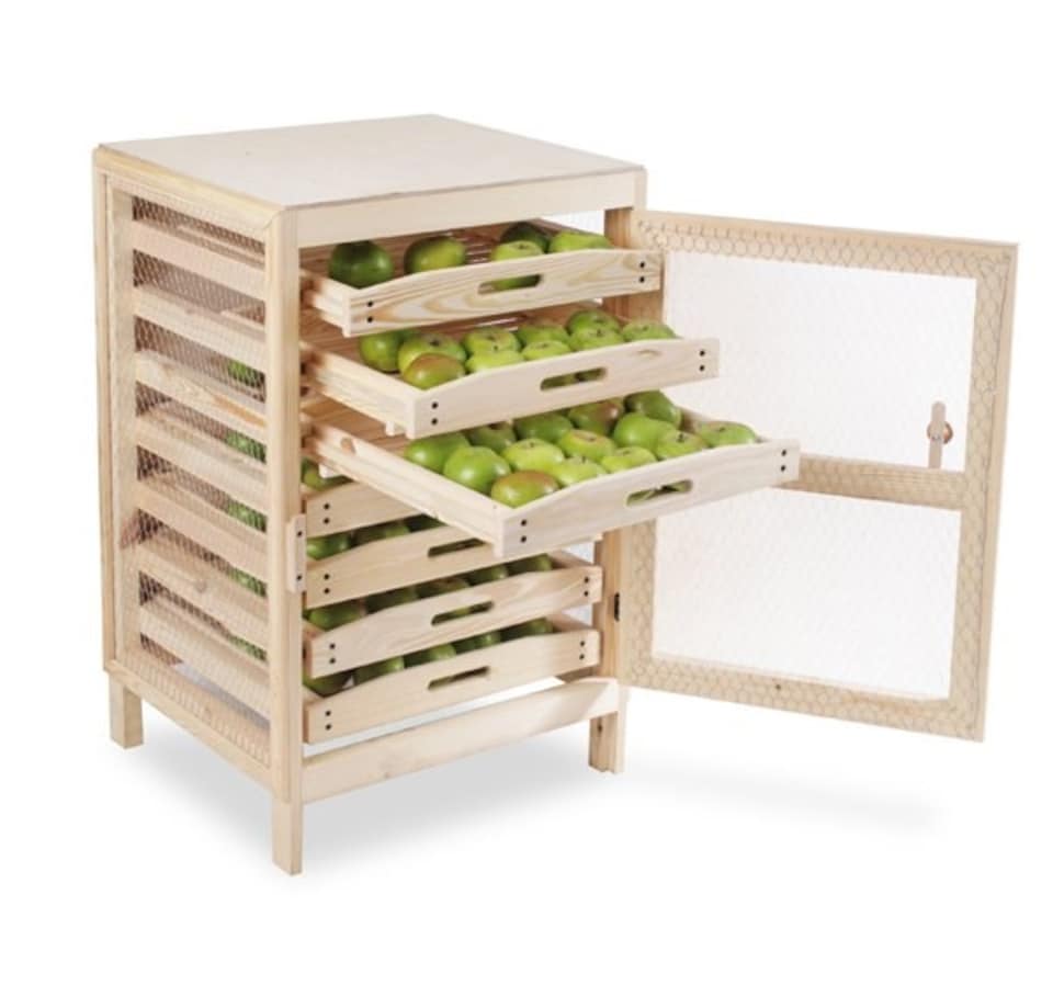 image 1 of Traditional Apple Storage Rack with 7 Drawers