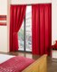 image 2 of Essential Woven Thermal Blackout Pencil Pleat Curtains 4690 Red | Red | Red