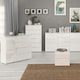 image 4 of Sienna Chest of 6 Drawers in White/White High Gloss
