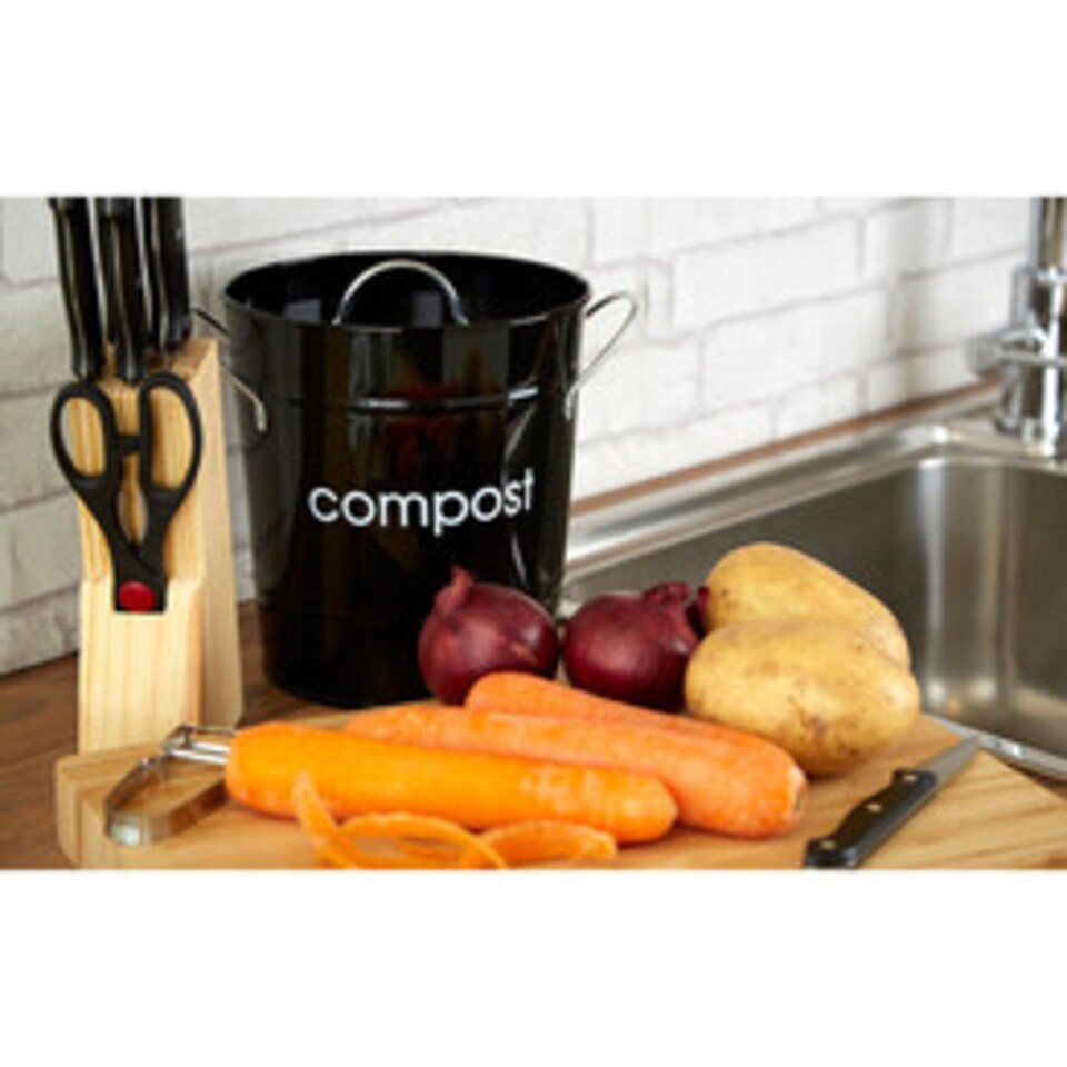 image 1 of Black Compost Bin