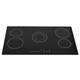 image 4 of SIA CERH90BL 90cm Black 5 Zone Frameless Touch Control Electric Ceramic Hob