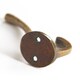 image 3 of Hammer & Tongs Hat & Coat Hook - W25mm x H80mm - Brass