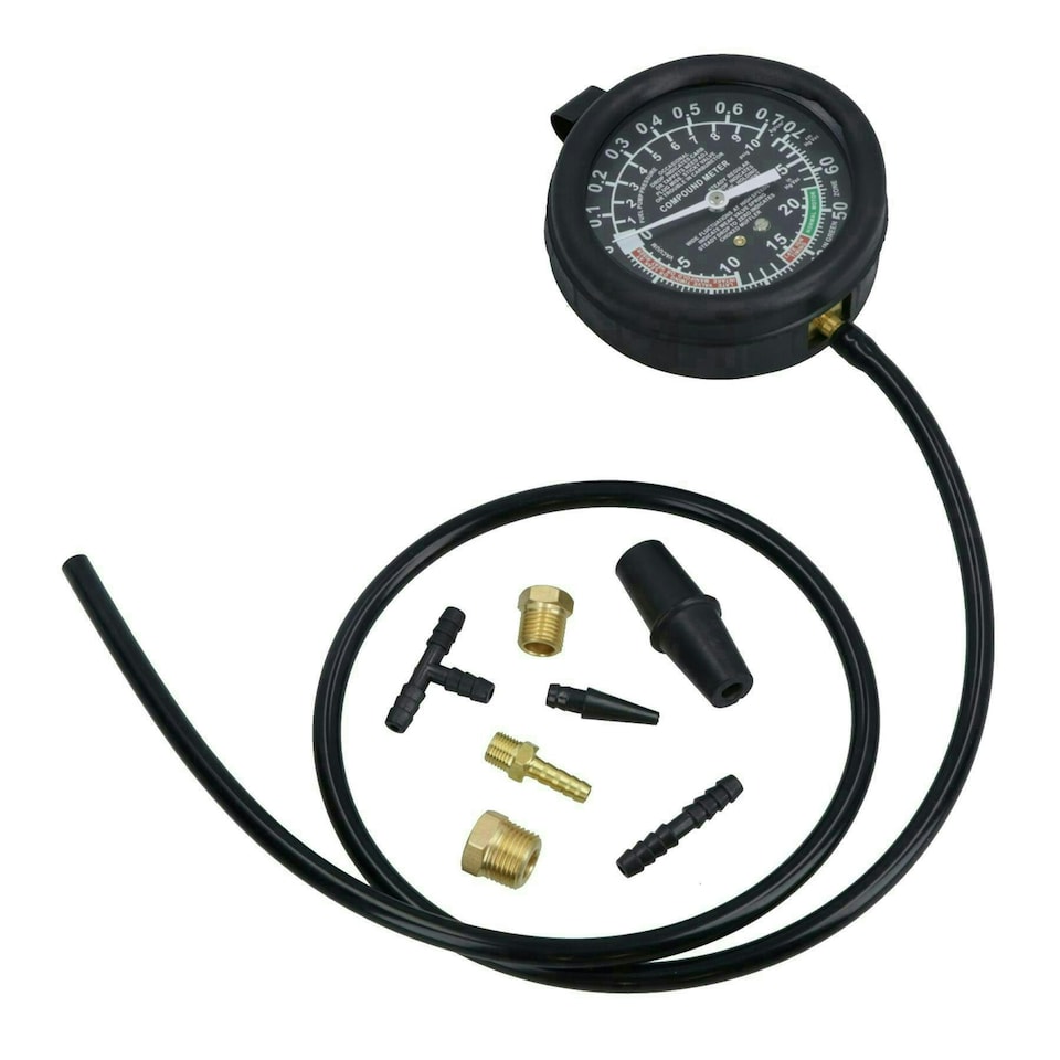 image 1 of Fuel Vacuum And Fuel Pump Pressure Tester Gauge Kit Carburettor Valve AN023