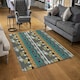 image 2 of Tribal art, Egyptian vintage ethnic silhouettes (Rug) Multi | Small: 60x110cm