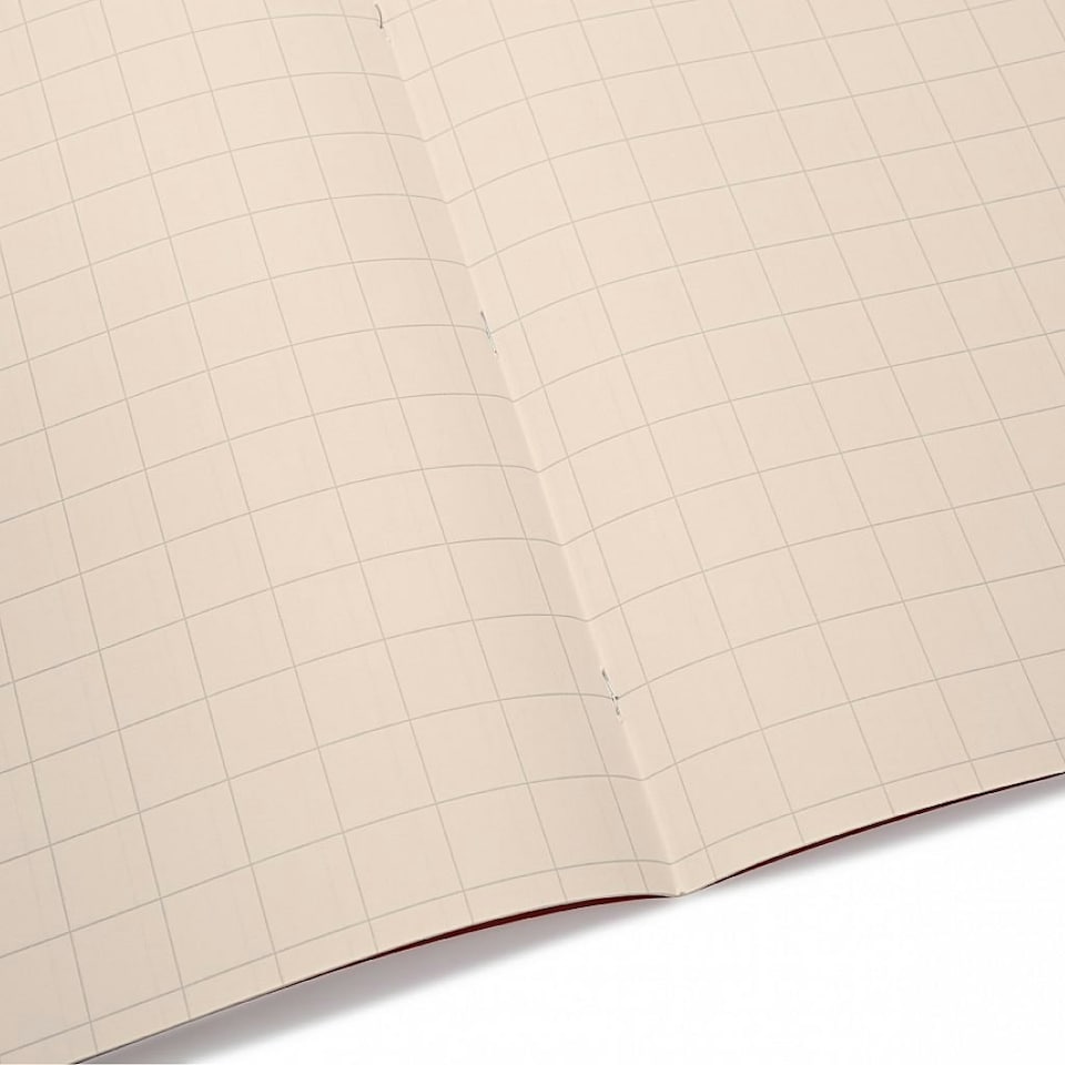 image 1 of Pack of 10 Rhino A4 48 Page Light Blue with Cream Tinted Paper 10mm Squared Exercise Books