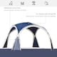 image 3 of Outsunny Outdoor Gazebo Event Dome Shelter Party Tent for Garden