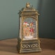 image 4 of 21cm Dual Powered Light up Christmas Gingerbread Family Water Spinner with LEDs