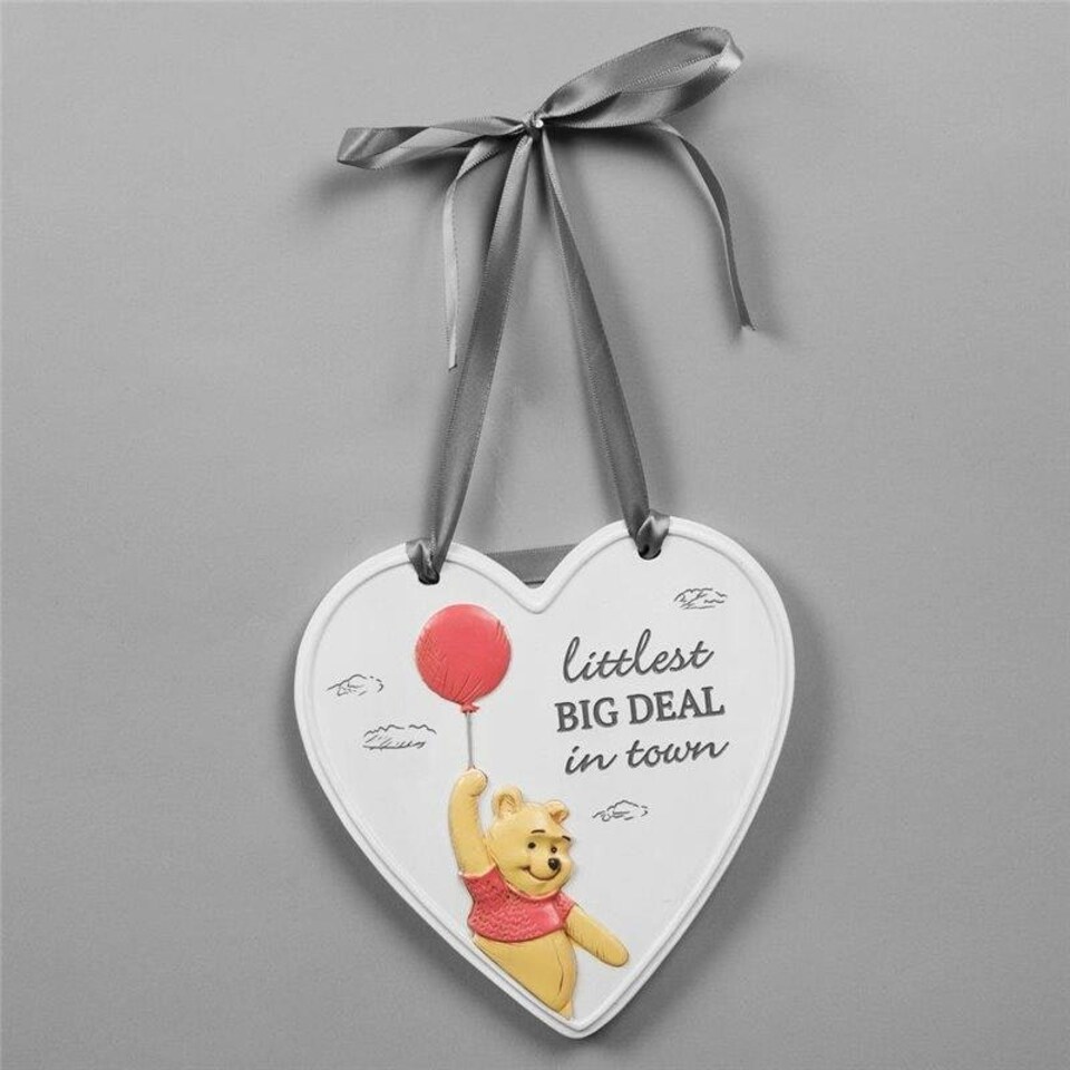 image 1 of Disney Winnie the Pooh Resin Littlest Big Deal in Town Heart Plaque