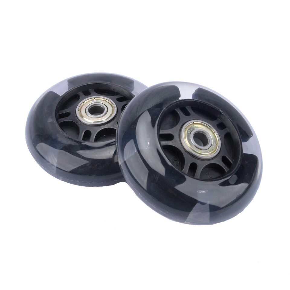 image 1 of Flashing Black Rear Wheels Set - 3 Wheel Scooter