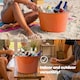 image 8 of Galvanised Steel Drinks Bucket - Coral