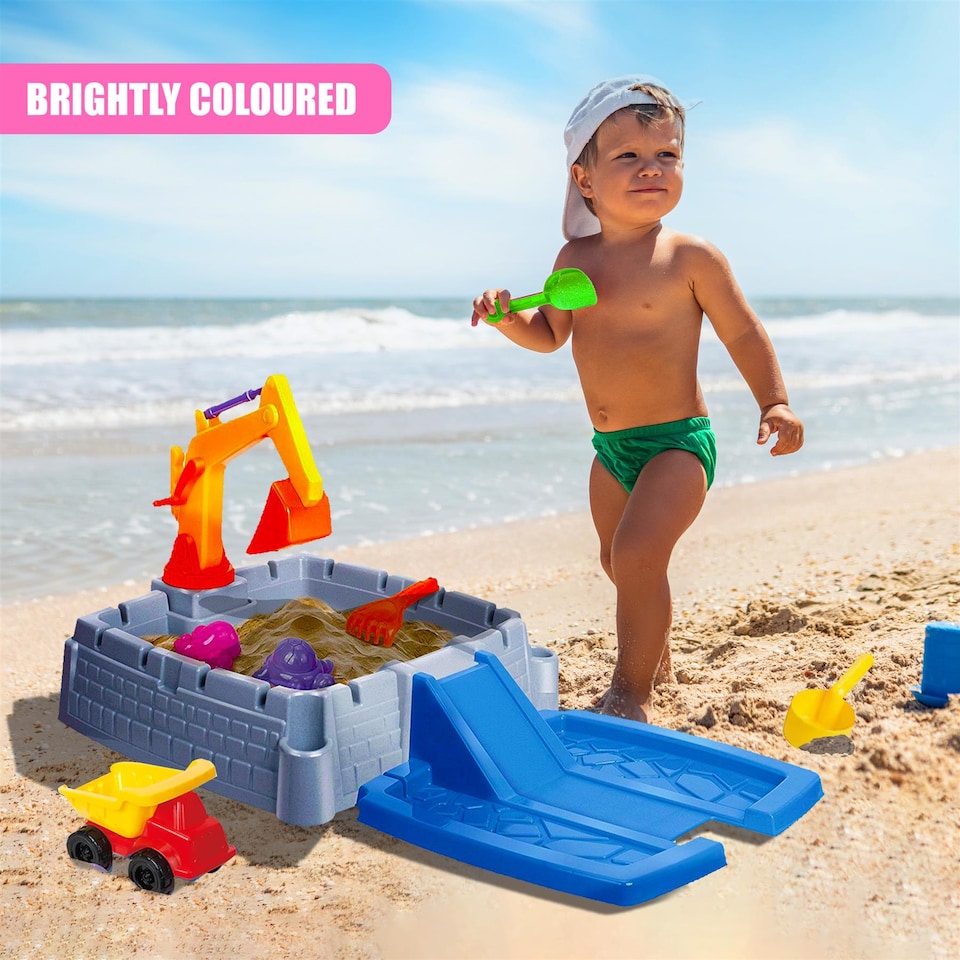 image 1 of The Magic Toy Shop Sand and Water Play Table Outdoor Kids Sandbox Activity Set