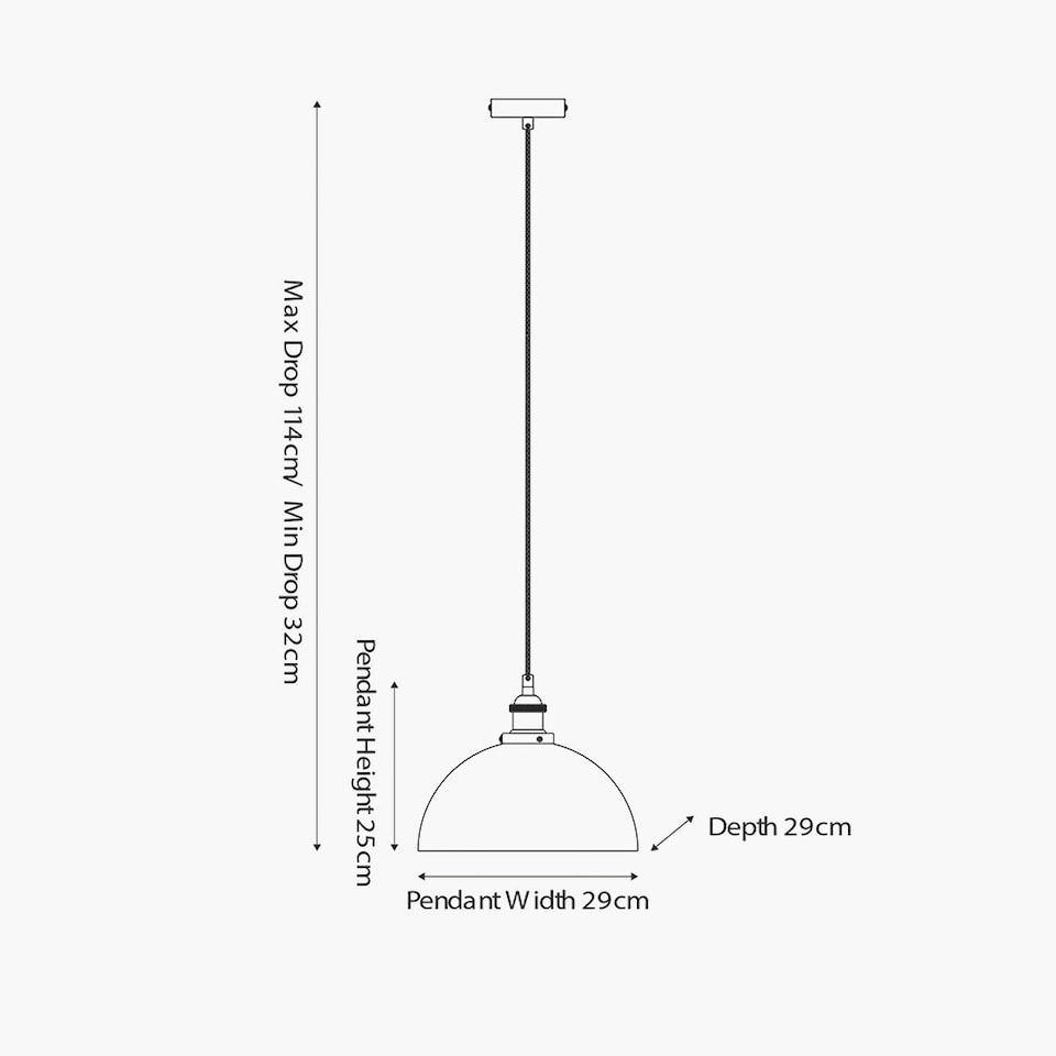 image 1 of Antique Silver Metal and Smoked Glass Dome Pendant Cream | W30xD30xH120cm