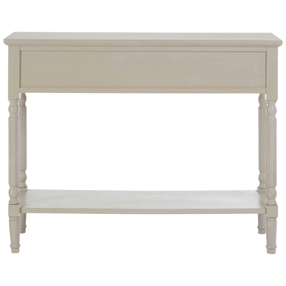image 1 of Interiors by Premier Grey Console Table for Hallway, Pine Wood  Wood Table for Home Décor with 3 drawers Grey