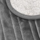 image 3 of Cosi Home Double Fleece & Sherpa Electric Heated Throw - Grey