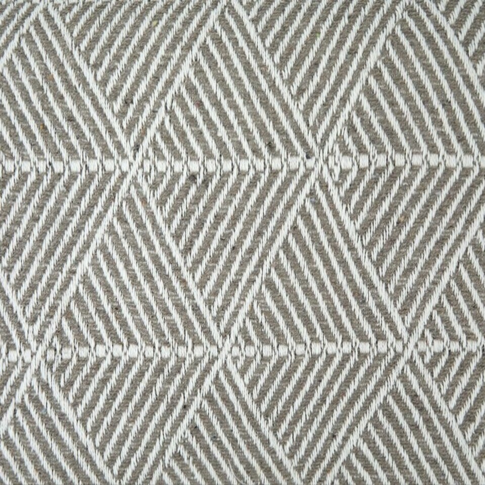 image 1 of Geo Diamond Collection Recycled Cotton Throw in Natural (70" x 100") Brown | Natural