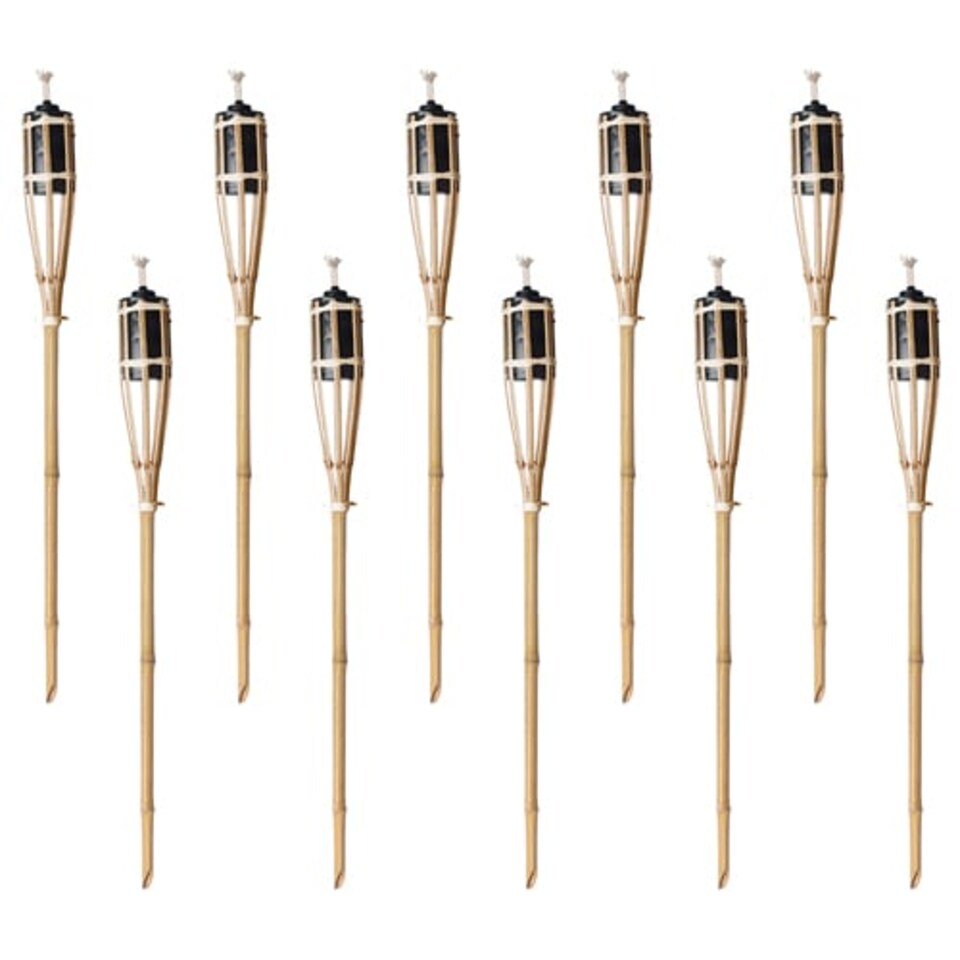 image 1 of Natural Bamboo Garden Torch 60cm - Pack of 10