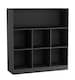 image 1 of Wide 7-Cube Bookcase | Black | 1