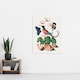 image 4 of Hummingbird Cyclamen Butterflies Seashells Bolton Huge Wall Art Poster Print