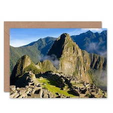 Landmark Machu Picchu Ruins Art Blank Just to Say Card