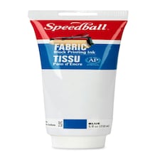 Speedball Fabric Block Printing Ink, Blue, 5oz