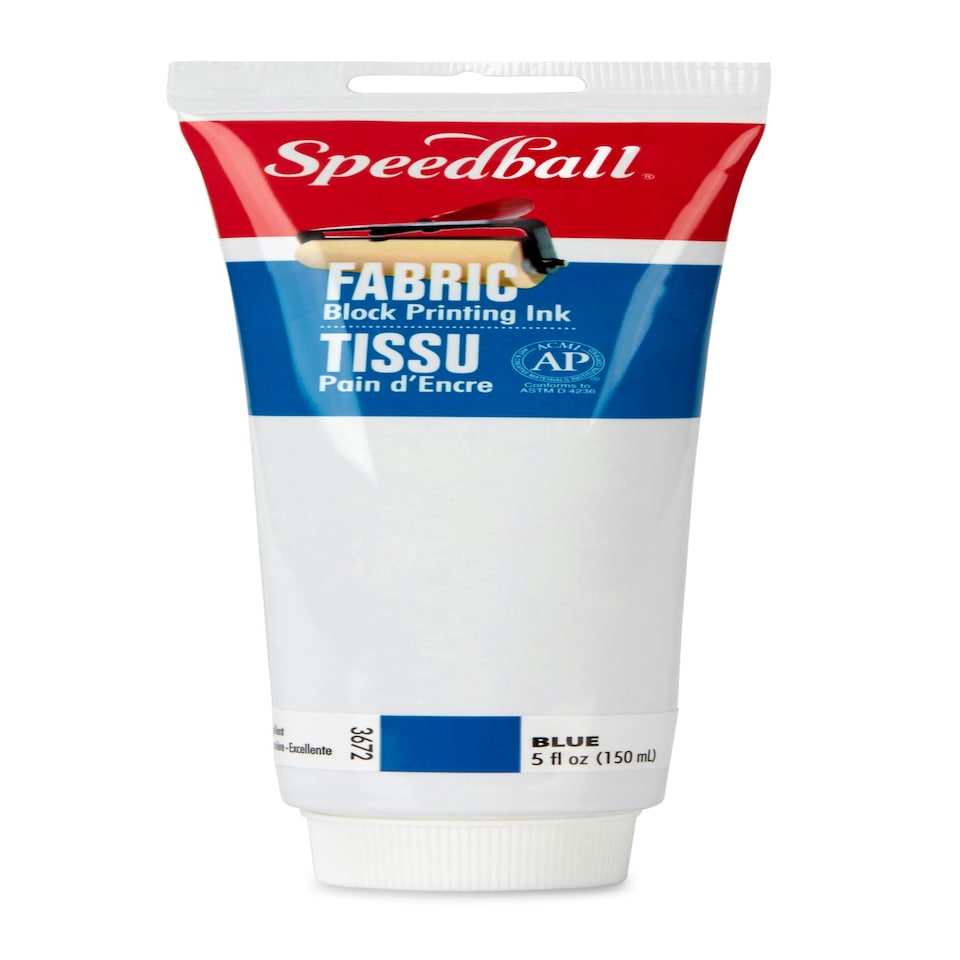 image 1 of Speedball Fabric Block Printing Ink, Blue, 5oz
