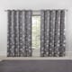 image 2 of English Garden Lined Eyelet Jacquard Curtains 228cm x 228cm Silver | Grey | Grey