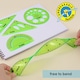 image 3 of 5 Pieces Plastic Flexible Geometric Set