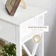 image 6 of HOMCOM 55cm End Side Table w/ Drawer Shelf Home Storage Furniture White