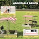 image 3 of Outsunny Kids Wooden Sandbox w/ Canopy, Kitchen Toys, Seat, Storage, for Outdoor