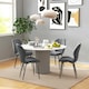 image 10 of HOMCOM Modern Style Kitchen Chairs Set of 4 with Flannel Upholstered