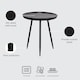 image 9 of Chervey Round Solid Mango Wood Side Table with Tri-Pin Legs Large