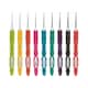 image 1 of Milward Soft Grip Crochet Hook Set - 9 Aluminium Hooks (2-6mm) with Ergonomic Handles, 16.5cm