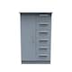 image 1 of Trent 5 Drawer 1 Door Childrens Wardrobe in Denim Blue (Ready Assembled) | Blue | Denim Blue