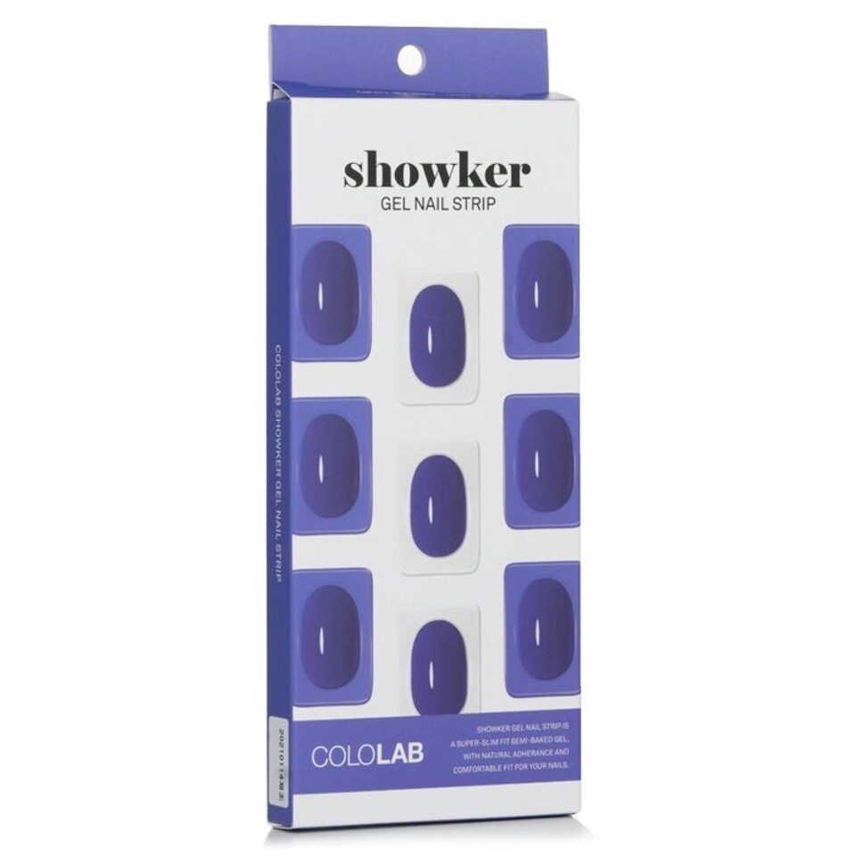 image 1 of Showker Gel Nail Strip # Csf412 Denim Blue - 1pcs
